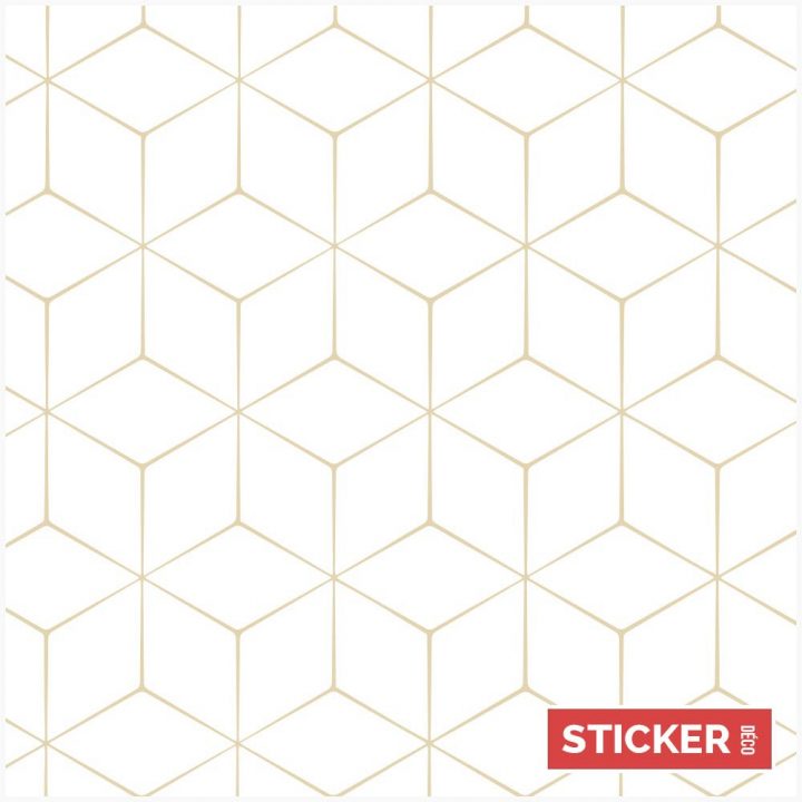 Crédence Adhésive Cube Retro | Adhésives Carreaux | Stickerdeco.fr intérieur Credence Salle De Bain Autocollante