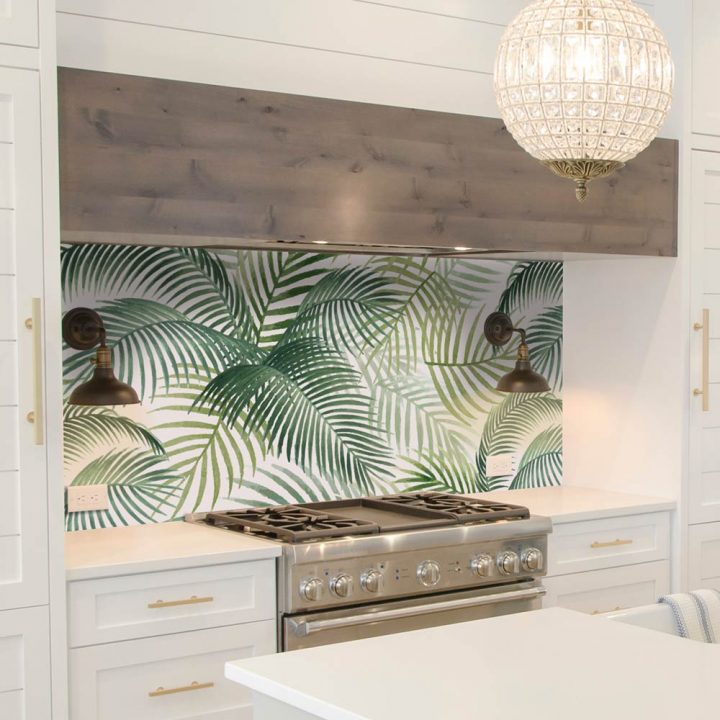 Crédence Adhésive Palmier | Crédence Autocollante | Stickerdeco.fr dedans Credence Salle De Bain Autocollante