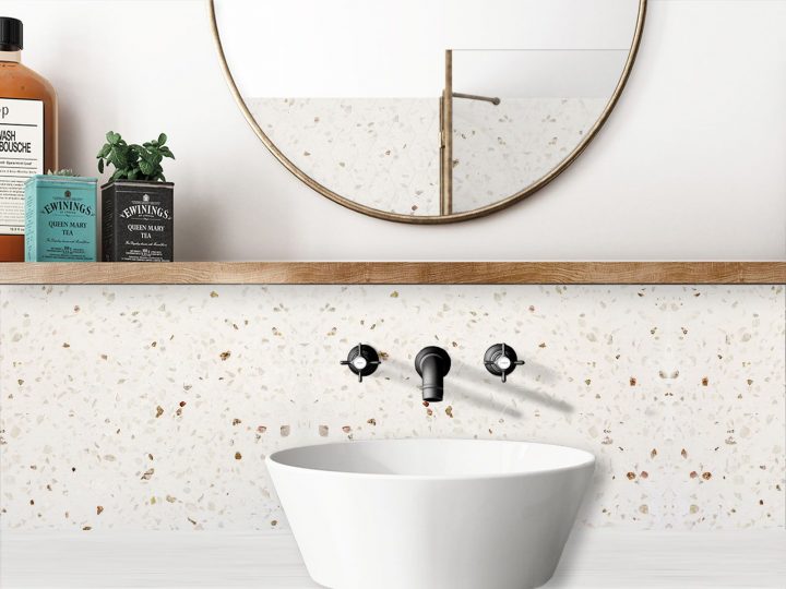 Crédence Adhésive Terrazzo | Terrazzo, Credence Adhesive serapportantà Credence Salle De Bain Autocollante
