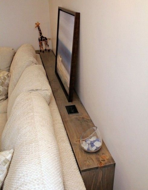 Créez Un Espace De Rangement Derrière Votre Canapé Ou pour Console Derriere Canapé