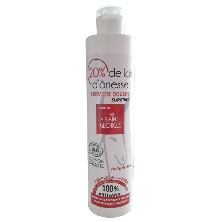 Crème Douche Bio Au Lait D'ânesse, Huile De Rose Musquée Senteur Rose avec Gel Douche Lait D Anesse