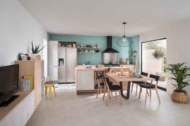 Cuisine Ouverte : Comment L'aménager ? Idées, Photos, Conseils dedans Aménagement Petit Salon Salle À Manger