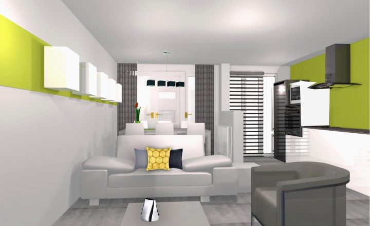 Cuisine Ouverte Sur Salon Superbes Luxury Amenagement tout Amenagement Salon Salle À Manger 30M2