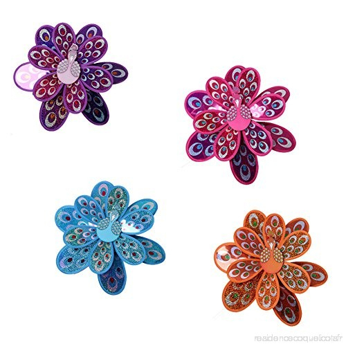 Dabxxxi Double Couche Paon Paillettes Moulin À Vent Coloré destiné Maison Jardin Jouet