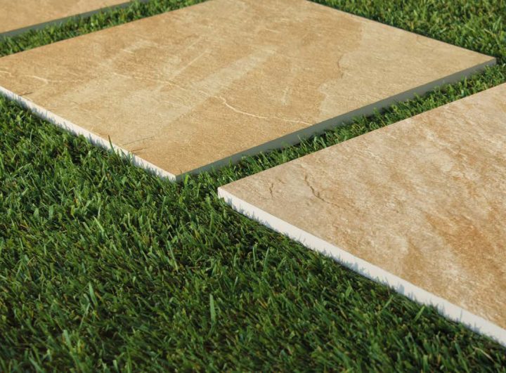 Dalle Flag| Carrelage Extérieur 2 Cm | Gold | Effet Pierre intérieur Carrelage 2 Cm