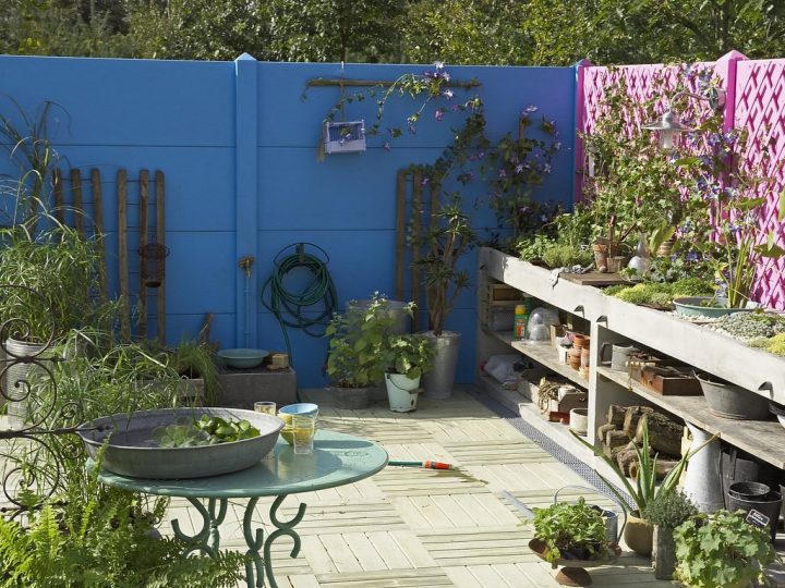 Déco Extérieure : Osez Le Mur Jardin Peint En Couleur à Idée De Génie Jardin Déco Extérieure : Osez Le Mur Jardin Peint En Couleur à Idée De Génie Jardin