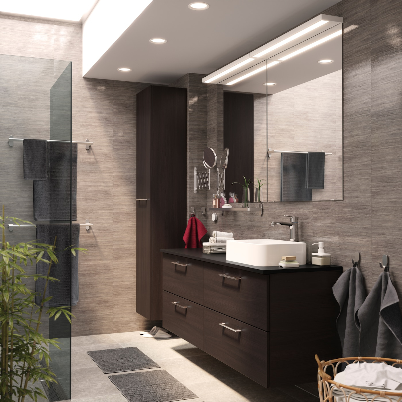 Déco Salle De Bain Notre Galerie Photo Salle De Bain - Ikea avec Pare Douche Ikea