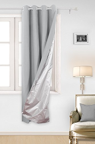 Deconovo Rideau Occultant Gris Clair Doublure Thermique serapportantà Rideau Occultant Chambre Bébé
