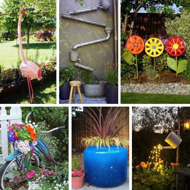 Décoration De Jardin En Objets De Récup' : Des Idées destiné Objets Decoration Jardin Exterieur