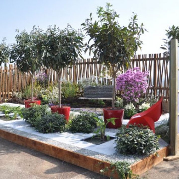 Decoration Jardin Rouge tout Idee Deco Exterieur