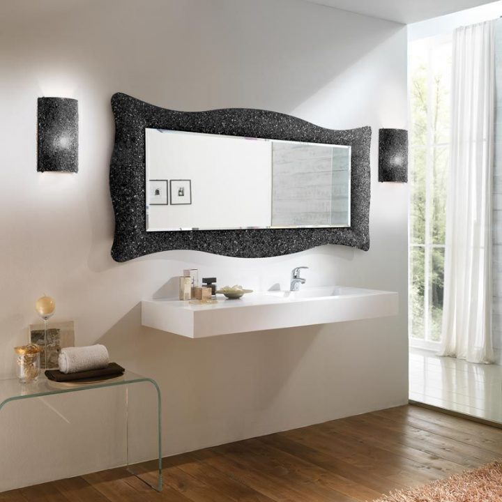 Découvrez Notre Collection De Miroir Baroque En 168X73 Cm Noir encequiconcerne Miroir Salle De Bain