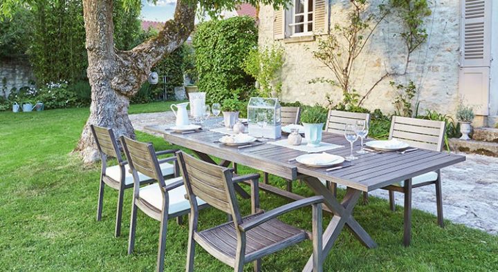 Déjeuner Au Jardin : Créez Un Beau Coin Repas ! Meubles pour Salon De Jardin Tressé Carrefour