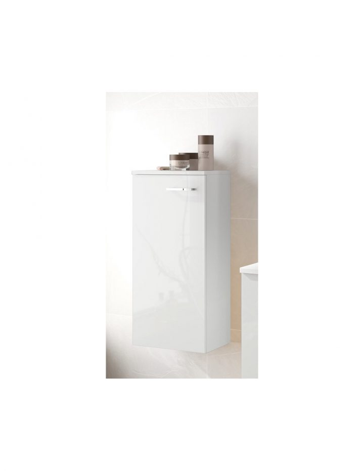Demi Colonne Salle De Bain L35 X H107 X P24 Cm Blanc Brillant Angelo –  Neova – A2358589 encequiconcerne Colonne Salle De Bain Blanc Laqué