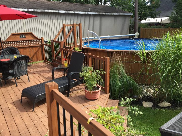 Depuis Plus De 30 Ans, Nous Aménageons Des Patios Pour pour Aménagement Autour Piscine Hors Terre