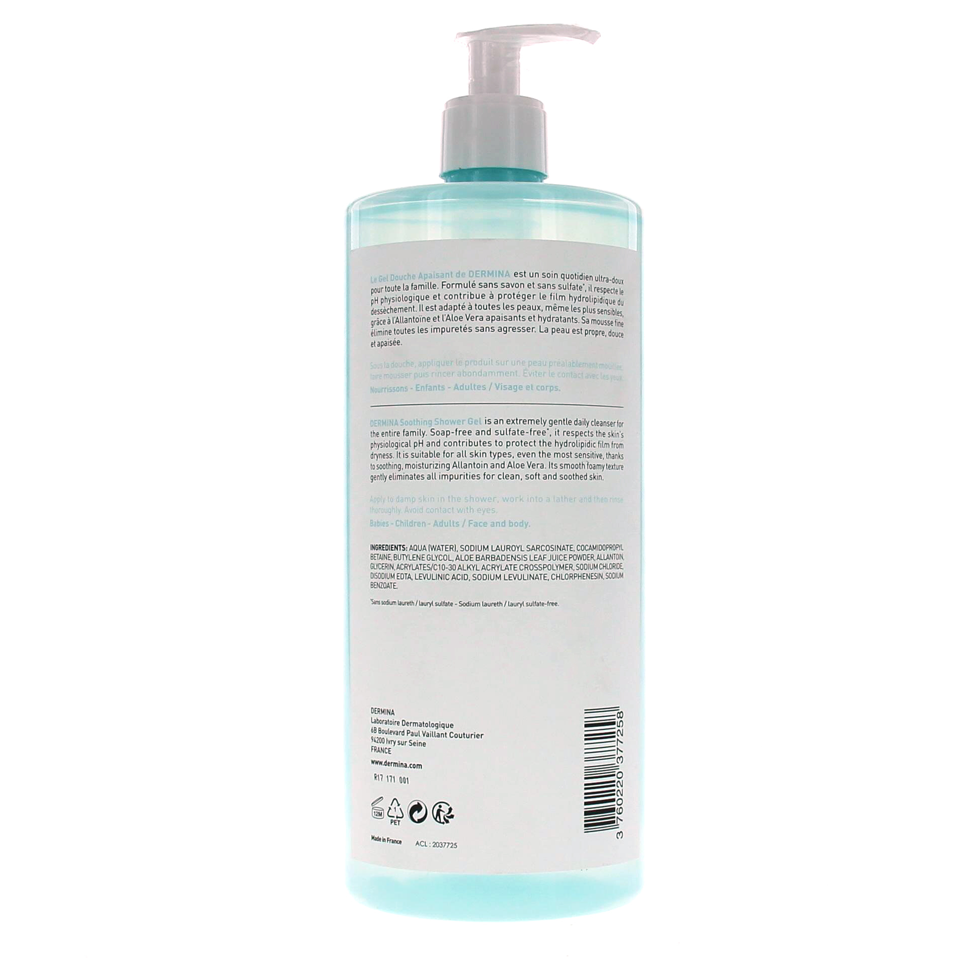 Dermina Atolina Gel Douche Flacon 1L