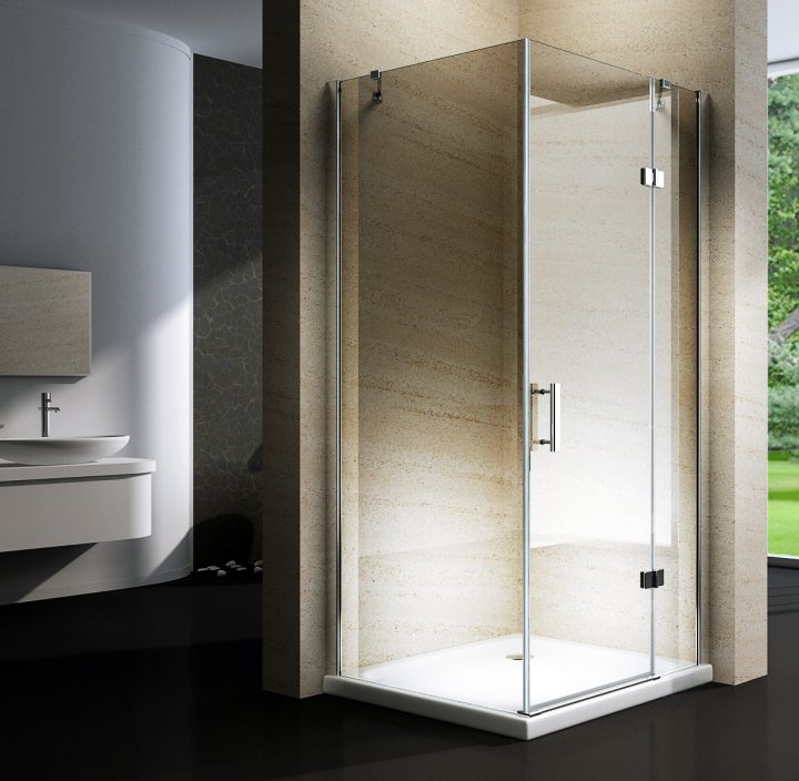 Détails Sur Cabine De Douche En Coin, ,en Verre Véritable Nano, Ex 403, 80  X 80 X 195Cm avec Cabine De Douche 100X100