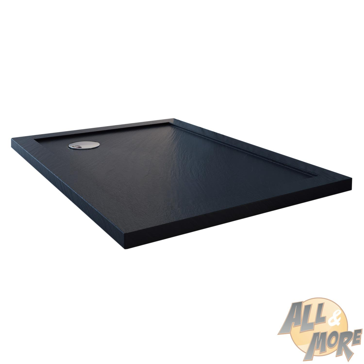 Détails Sur Receveur Plateau Bac Douche 100X100 Cm Anthracite Pierre Carre  Angle Angulaire concernant Receveur Douche 100X100
