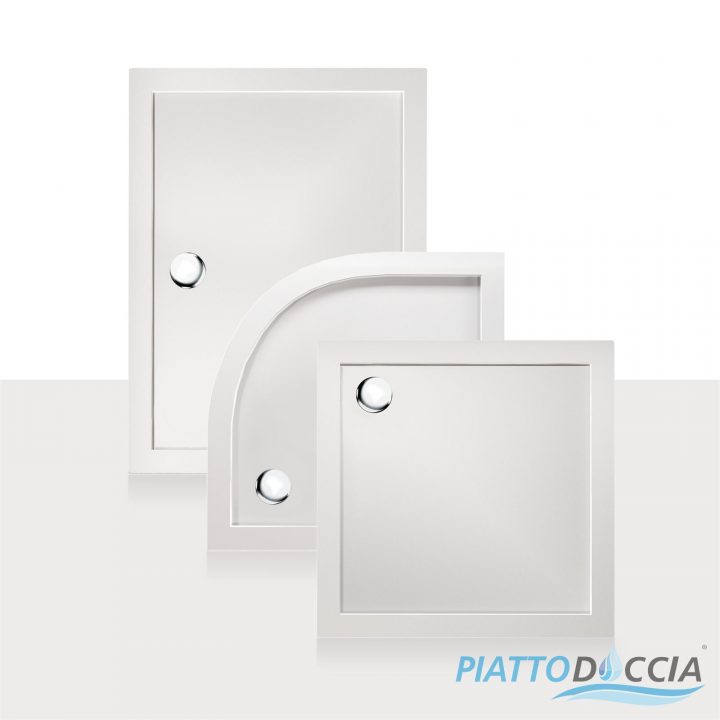 Détails Sur Receveur Plateau Bac Douche 70X120 Cm Blanc Acrylique Rectangle  Angle Angulaire à Receveur Douche 70X120