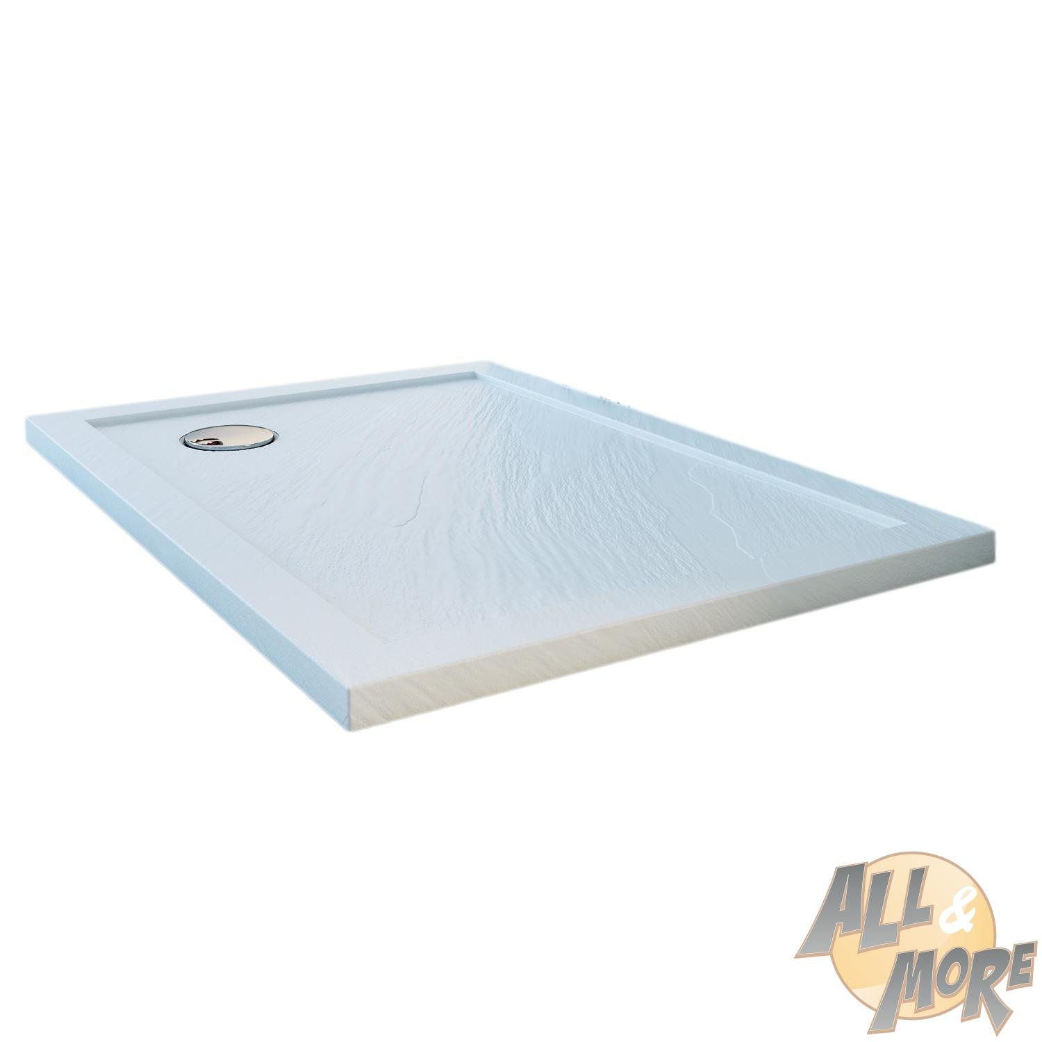 Détails Sur Receveur Plateau Bac Douche 70X70 Cm Blanc Pierre Carre Angle  Angulaire pour Bac À Douche 70X70