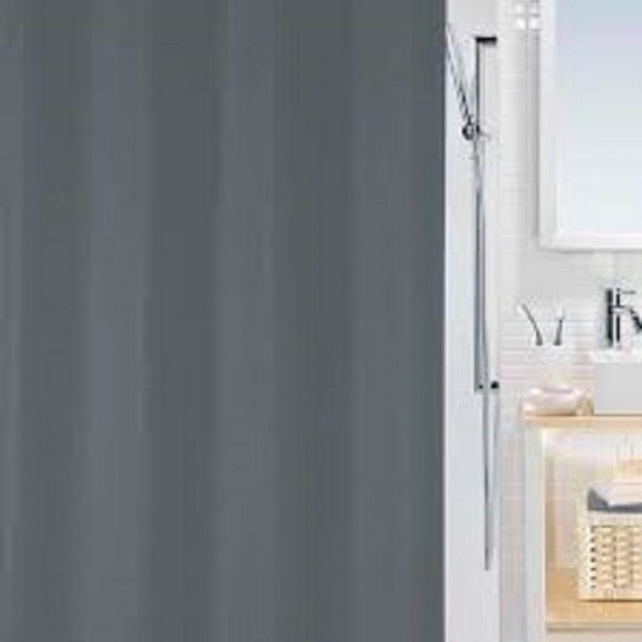 Détails Sur Rideau De Douche Bio Gris 120 X 200 Cm. 100% Peva , Produit De  Marque Suisse avec Rideau De Douche 120X200