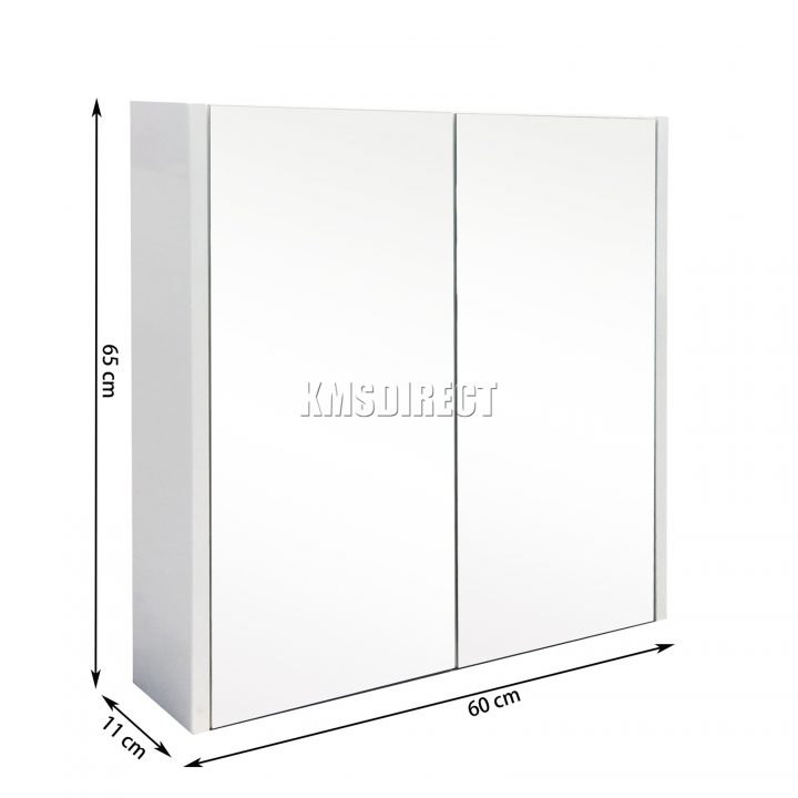 Détails Sur Westwood Support Mural Miroir Meuble Salle Bain Unité Rangement  Placard W / destiné Placard Mural Salle De Bain