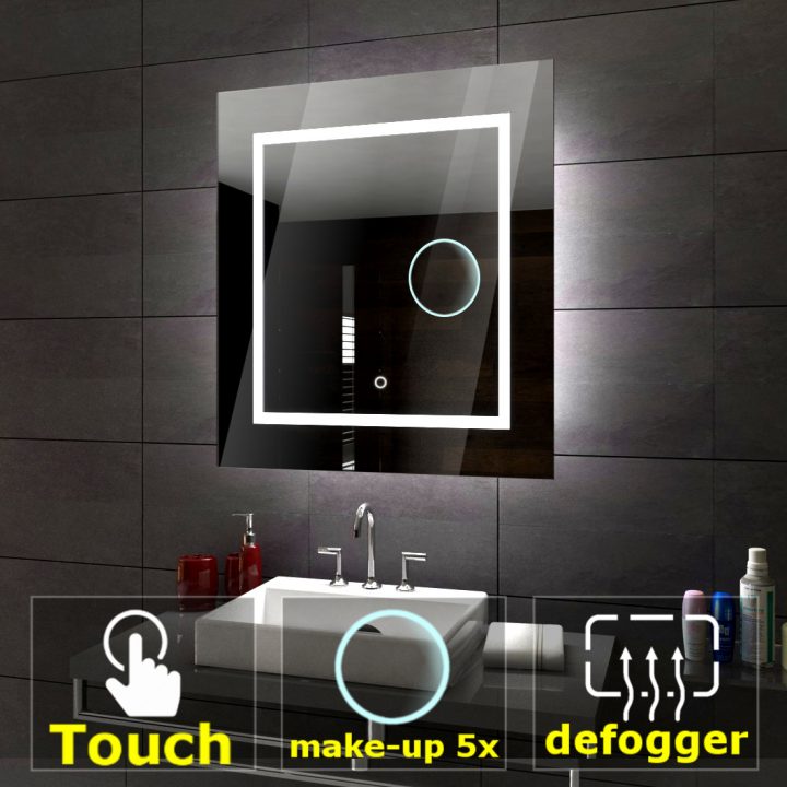 Details Zu Sofia Éclairé Del Miroir Salle De Bain Led Interrupteurs  Maquillage Anti Buée concernant Miroir Salle De Bain Anti Buée