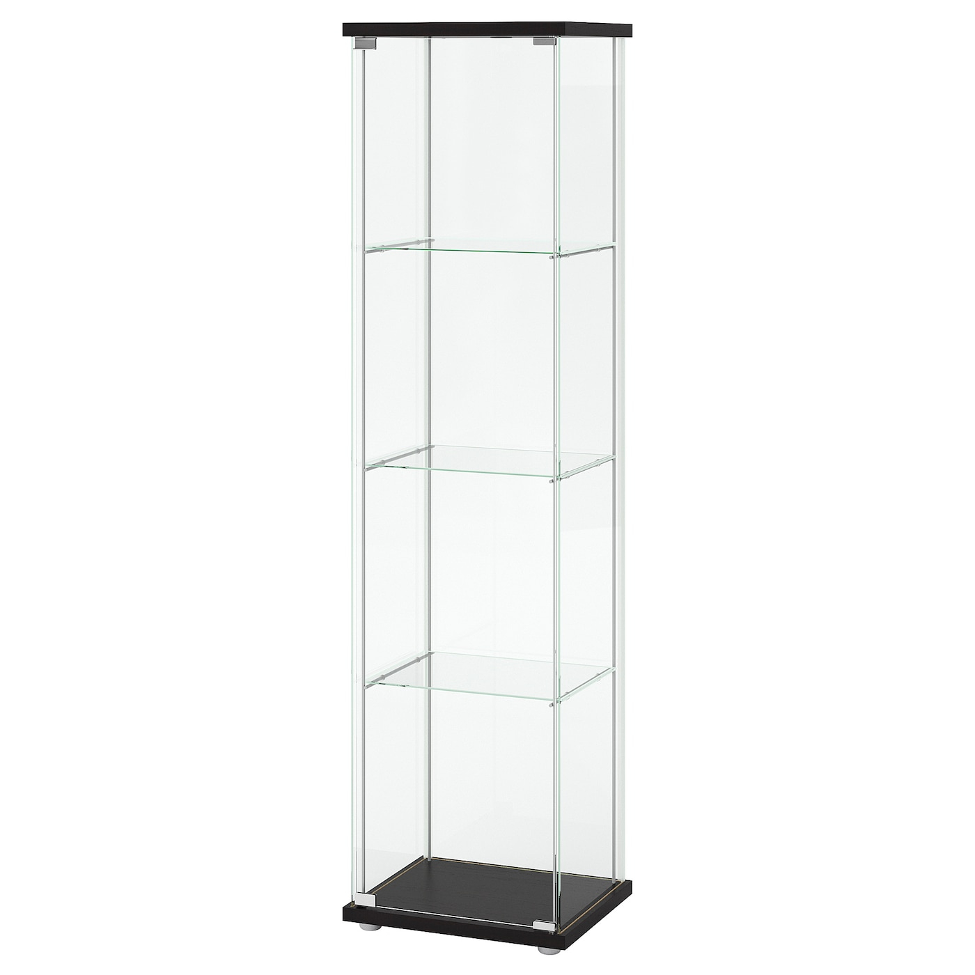 Detolf Vitrine - Brun Noir 43X163 Cm dedans Ikea Meuble Case