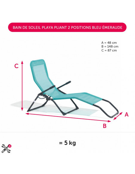 Diffusion Bain De Soleil Playa Pliant 2 Positions Bleu dedans Bain De Soleil Dream Pliant Diffusion Bain De Soleil Playa Pliant 2 Positions Bleu dedans Bain De Soleil Dream Pliant