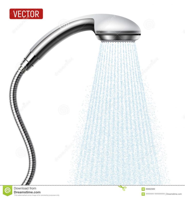 Dirigez Le Pommeau De Douche Avec L'écoulement De Baisses De serapportantà Paume De Douche