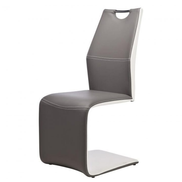 Diva Lot De 2 Chaises De Salle À Manger Gris/blanc intérieur Promo Chaises Salle Manger