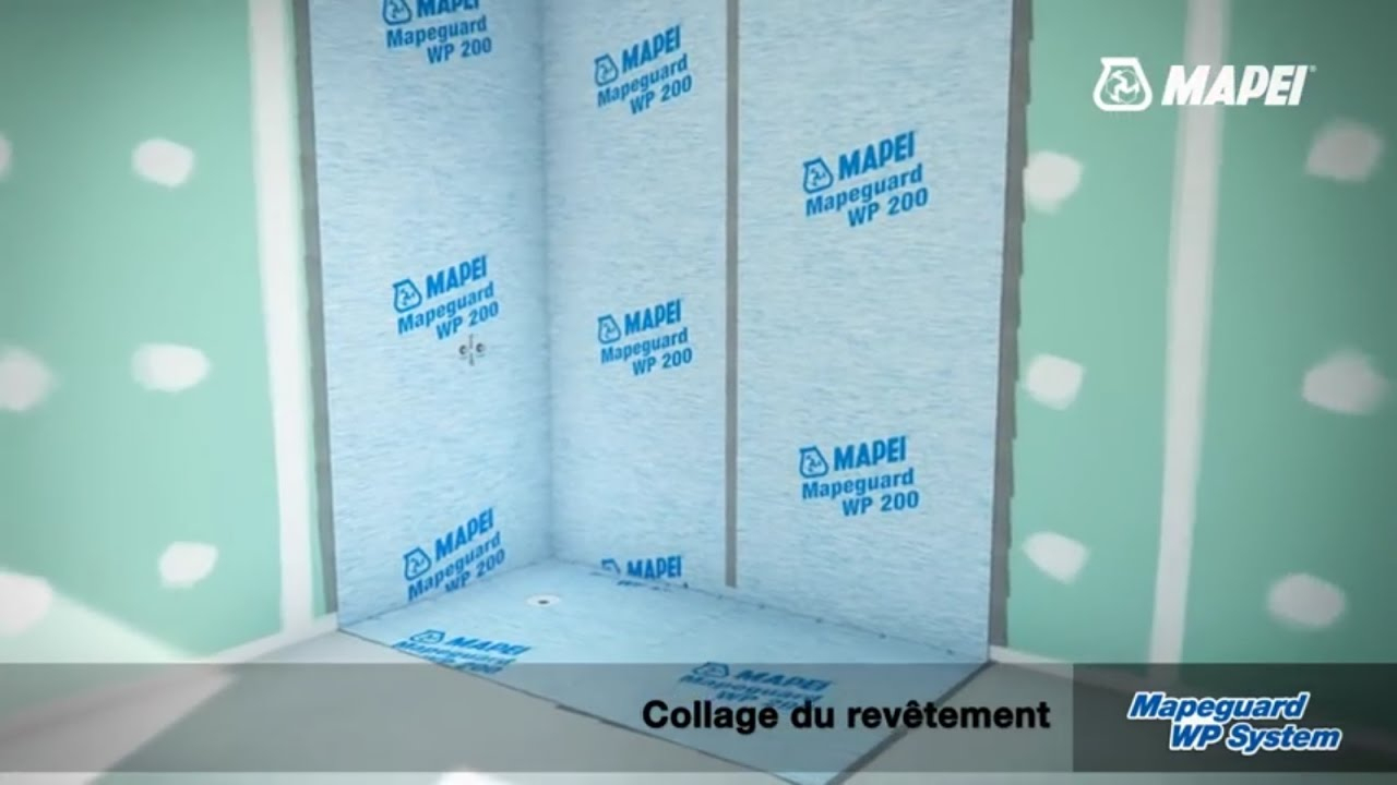 Douche À L'italienne Avec Natte D'étanchéité Mapei concernant Kit Etancheite Douche Italienne