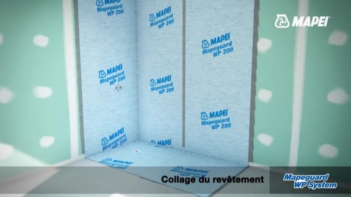 Douche À L'italienne Avec Natte D'étanchéité Mapei pour Étanchéité Douche À L Italienne