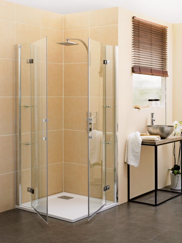 Douche À L'italienne D'angle Kineclass pour Paroie Douche Italienne