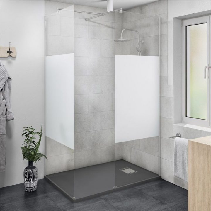 Douche À L'Italienne Easy, Avec Receveur Slate Gris 90X120 intérieur Receveur De Douche Prisma Slate Douche À L'Italienne Easy, Avec Receveur Slate Gris 90X120 intérieur Receveur De Douche Prisma Slate