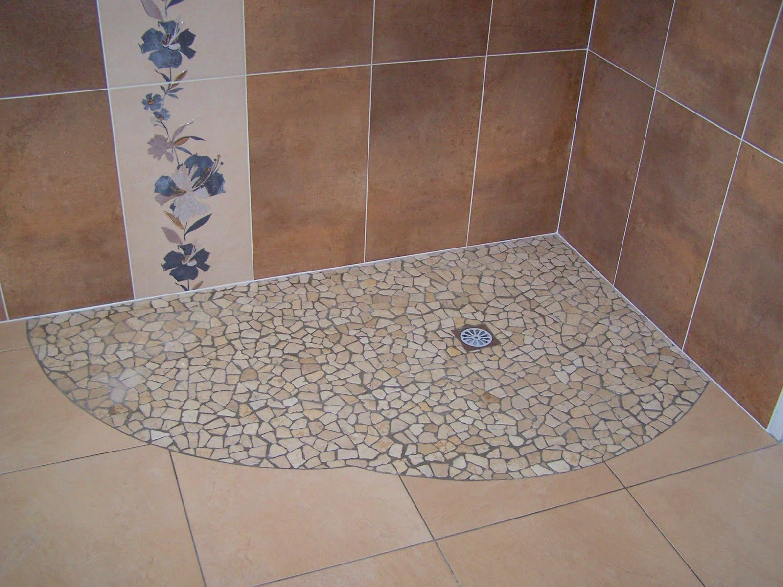 Douche À L'italienne : Le Carrelage | Douche Italienne à Carrelage Antidérapant Douche
