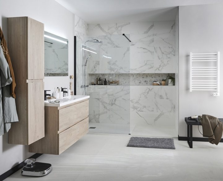 Douche À L'italienne : Styles Et Tendances | Leroy Merlin encequiconcerne Modèle De Salle De Bain Avec Douche