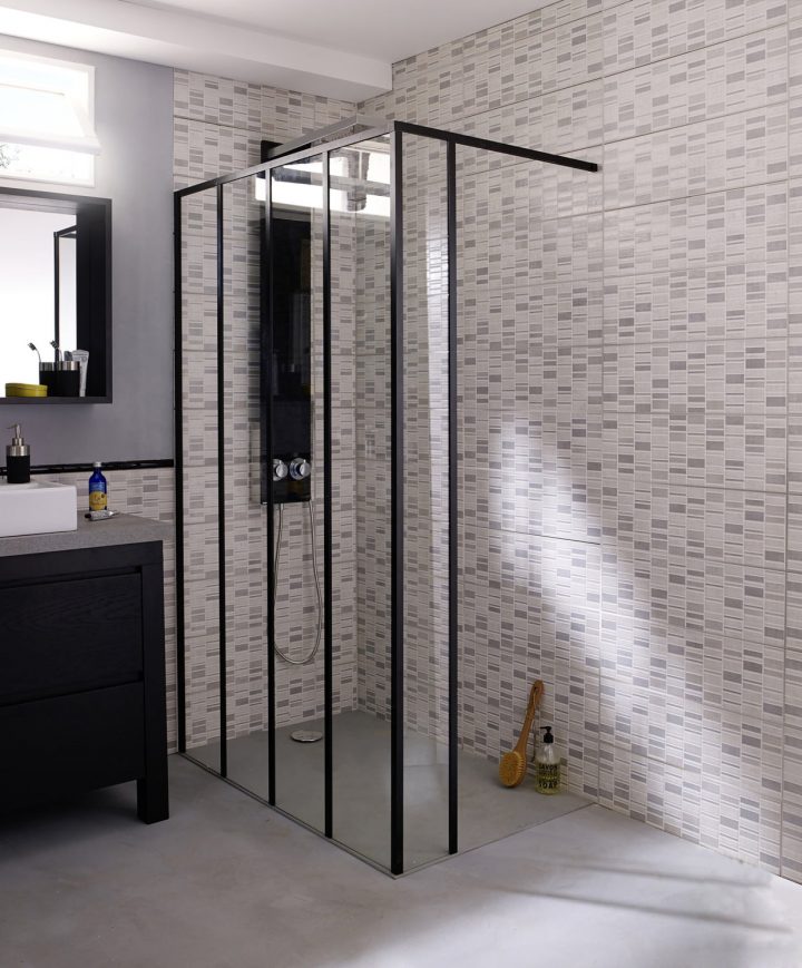 Douche À L'italienne Verrière Zenne De Castorama à Cabine De Douche À L Italienne