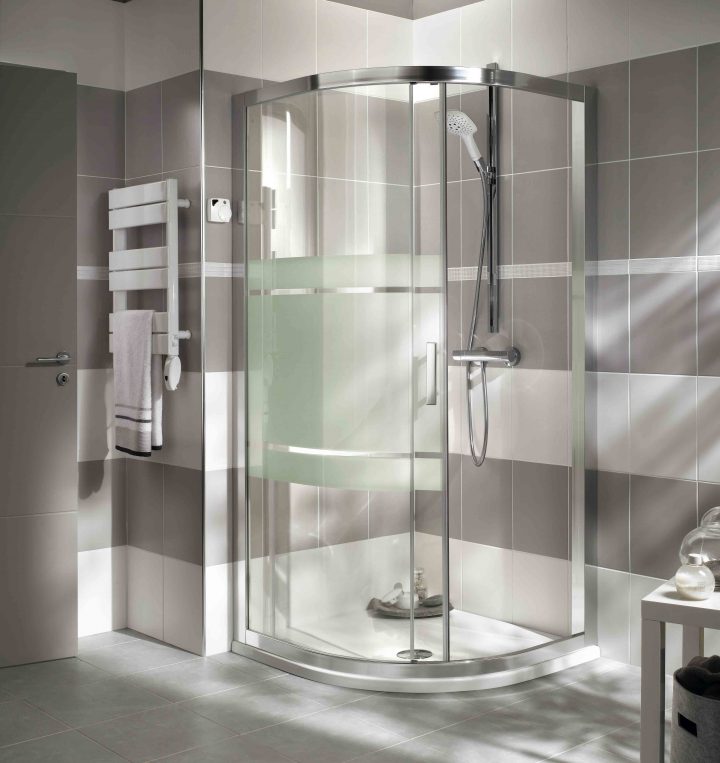Douche Accès D'angle (Arrondi), Modèle Vogue Http://www avec Porte De Douche Lapeyre