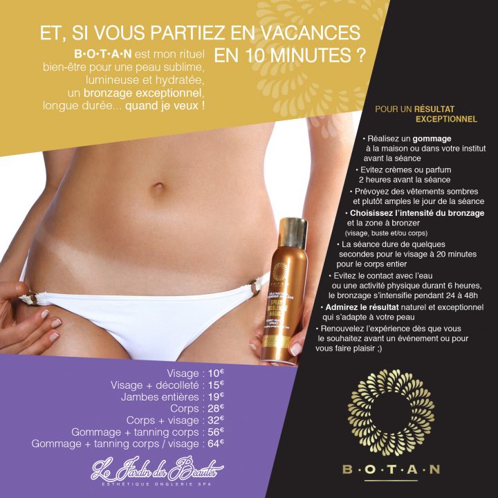 Douche Bronzante Botan – Le Jardin Des Beautes à Douche Bronzante