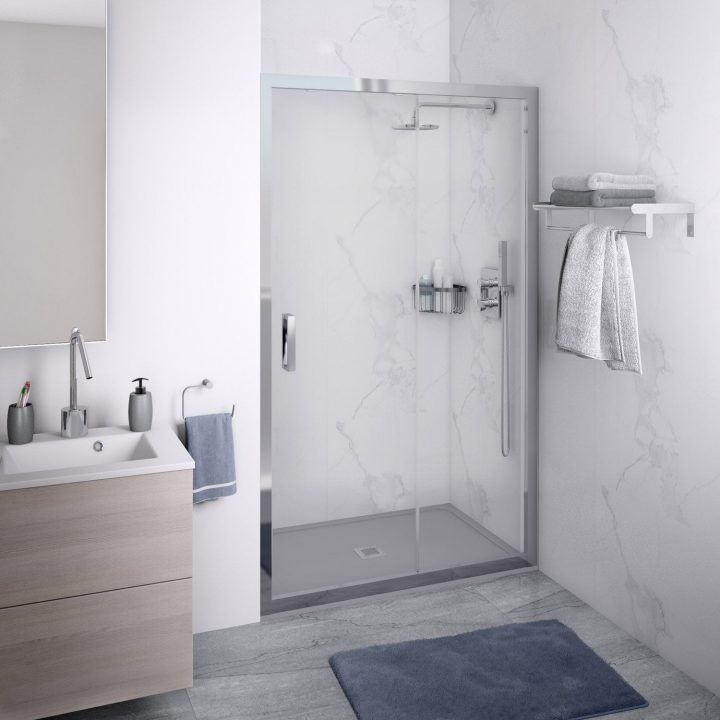 Douche Charm, Avec Receveur Osaka2 Gris 90X120 Cm | Douche tout Receveur Douche 90X120