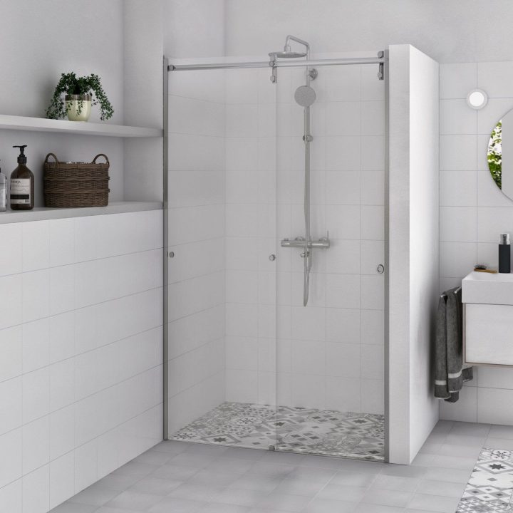 Douche Ellipse2, Avec Receveur Lux Anthracite 90X120 Cm encequiconcerne Receveur Douche 90X120