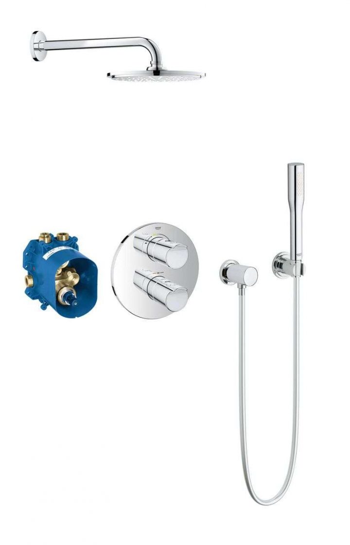Douche Encastrable Grohe Grohtherm 2000 1 Jet Chromé pour Douche Encastrable Grohe