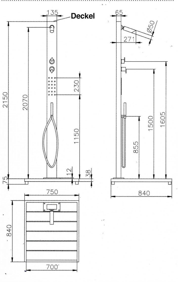 Douche Inox Malta Pas Cher Sur Piscineo concernant Douche Italienne Dimension