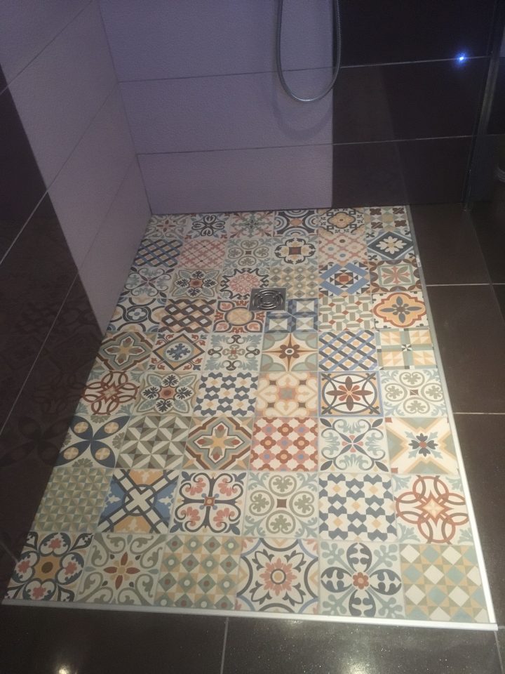 Douche Italienne Carreau Ciment à Carrelage Pour Douche À L Italienne