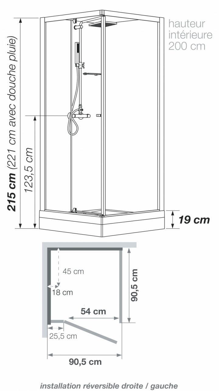 Douche Italienne Dimension Ideale – Cosmeticuprise destiné Douche Italienne Dimension
