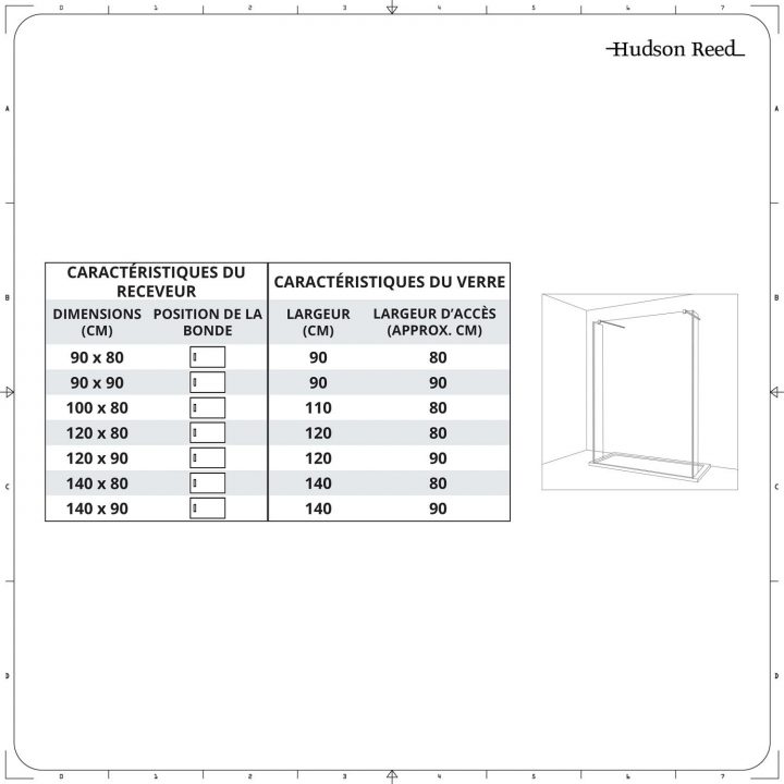 Douche Italienne En Îlot Avec Receveur De Douche Et Parois De Retour –  Multiples Tailles Disponibles – Nox encequiconcerne Largeur Douche Italienne