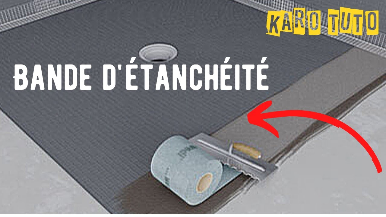 Douche Italienne: Poser Des Bandes D'étanchéité à Bande Etancheite Douche