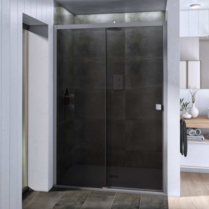 Douche Neo, Avec Receveur Kioto2 Gris 90X140 Cm | Douche destiné Receveur De Douche 90X140