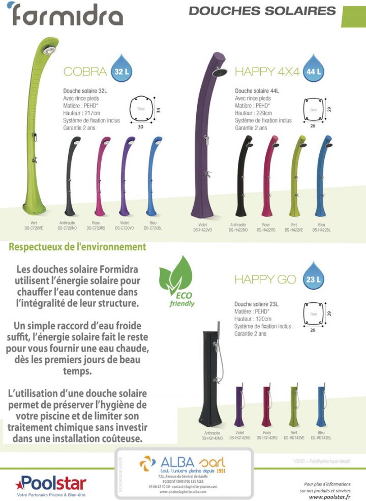 Douches Solaires – Piscines Laghetto concernant Douches Solaires Douches Solaires – Piscines Laghetto concernant Douches Solaires