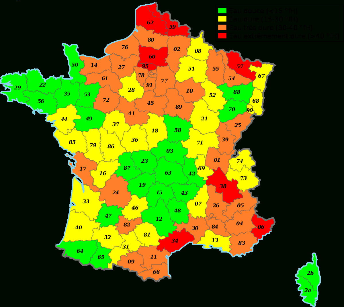 Dureté De L'eau — Wikipédia à Composition De L Eau Du Robinet